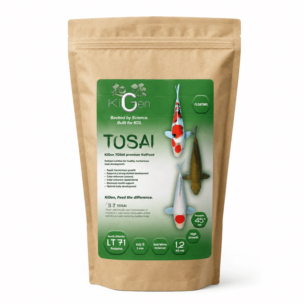 KiGen Tosai 3mm Floating Koi Food